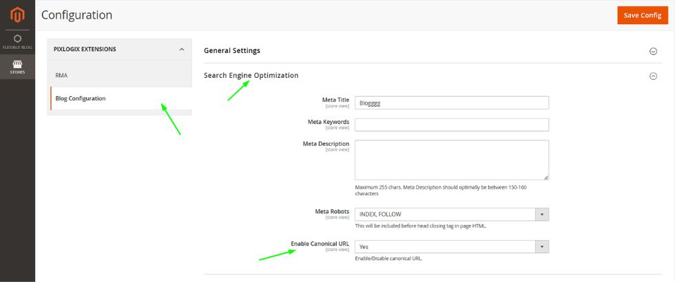 Creating canonical URLs