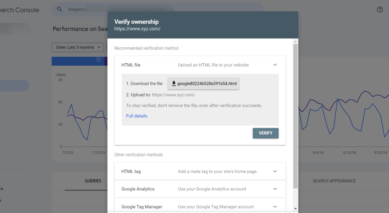 Google Search console