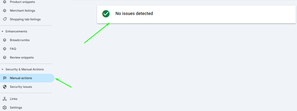 Manual Action - Search console