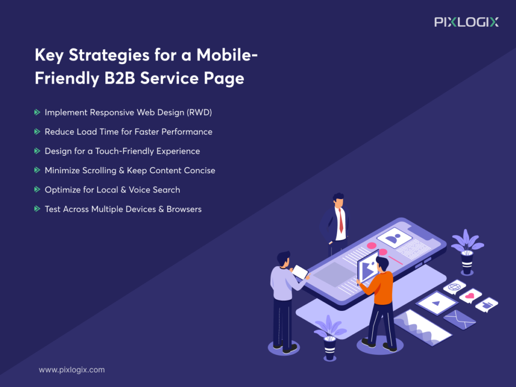 Key Strategies for a Mobile-Friendly B2B Service Page