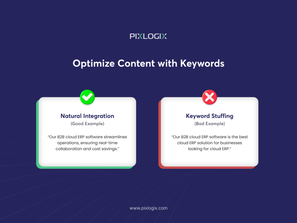 Optimize Content with Keywords